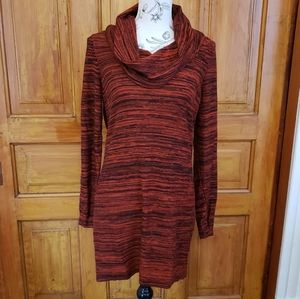 Le Chateau Knit Cowl Neck Tunic, XL